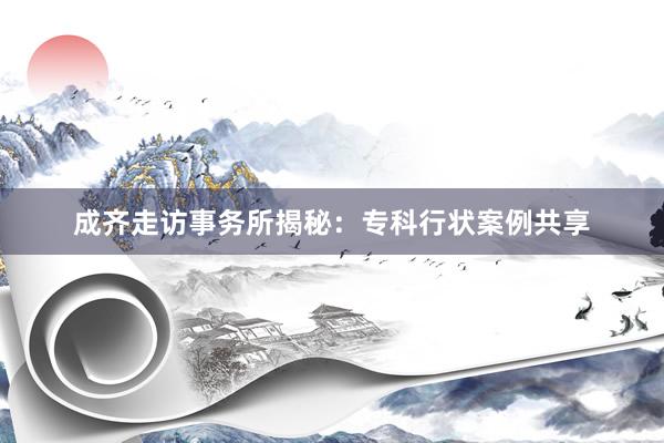 成齐走访事务所揭秘：专科行状案例共享